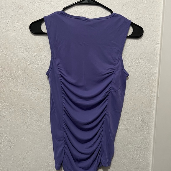 Purple Rutched Tank Top - Picture 2 of 4